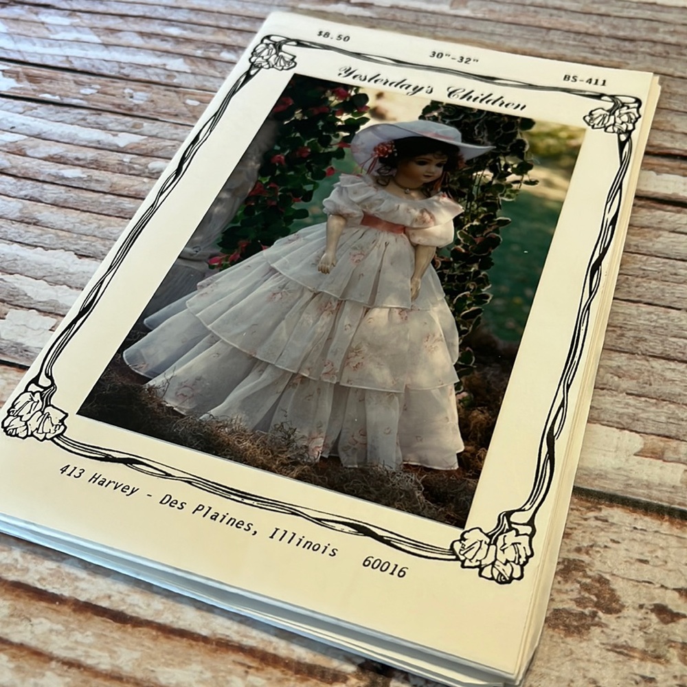 Yesterdays Childern 30-32” Doll Uncut Sewing Pattern